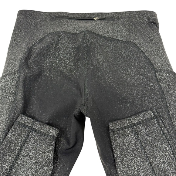 Lululemon Women’s Black Silver Gray Speckled Print Leggings Size 6 W5BPPSZ404 - Picture 7 of 16